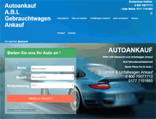 Tablet Screenshot of abl-fahrzeugankauf.de